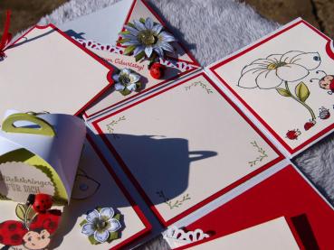 Explosionsbox zum Geburtstag, Explosion box for a birthday